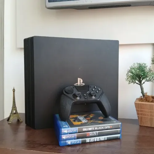 PLAYSTATION 4 PRO 1TB + CONTROLE MODIFICADO + 3 JOGOS