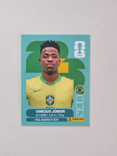 Figurinhas da Copa de 2026 - Seleção Brasileira - Vinícius Jr