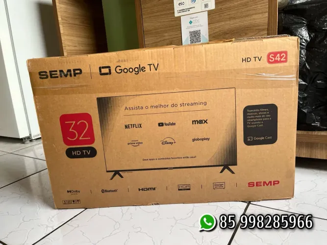Smart tv Semp 32 completa com nota fiscal e garantia 