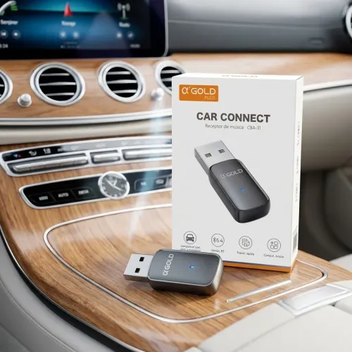 Adaptador Bluetooth USB Para Carro Transmissor De Áudio A'Gold Liga Zinco?