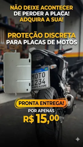 Suporte para placa de moto 