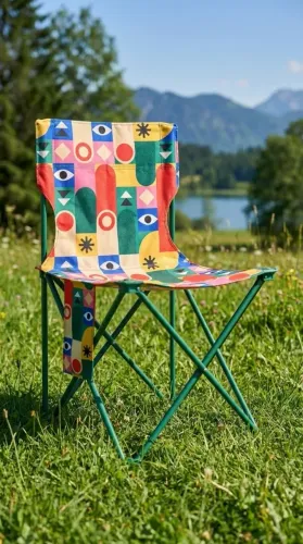 Cadeira Dobrável Camping Nova