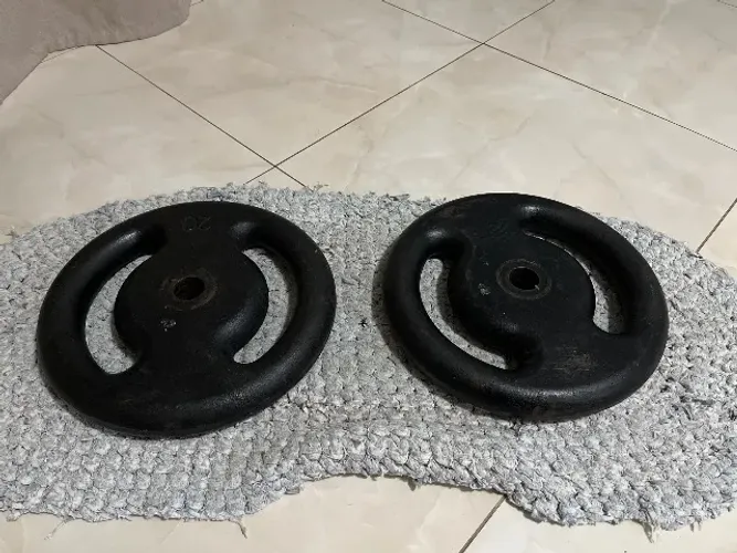 Par de anilhas 20kgs de ferro