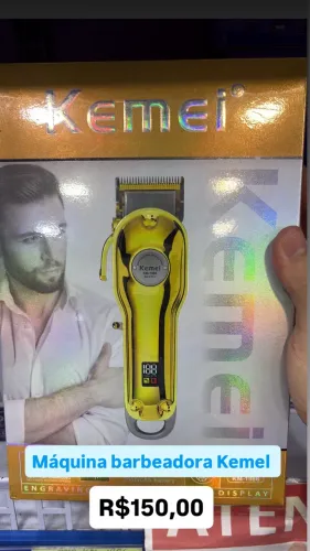 Barbeador elétrico Kemel - novo na caixa 