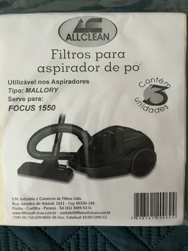 Sacos para aspirador de pó Mallory - retirada na Lagoa