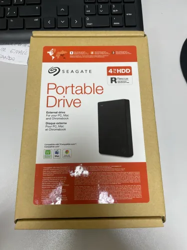 HD externo portátil Seagate 4Tb lacrado