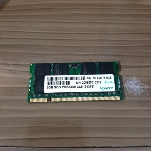 Memória RAM para Notebook - 2GB (1x2GB) DDR2 800MHz