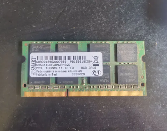 Memória notebook 8gb ddr3