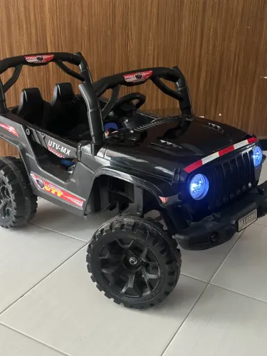 *JEEP ELÉTRICO INFANTIL UTV-MX PRETO - 100% CARREGADO* Pronto pra usar! Elétrico a bateri