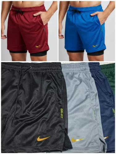 Short Dryfit duplo masculino