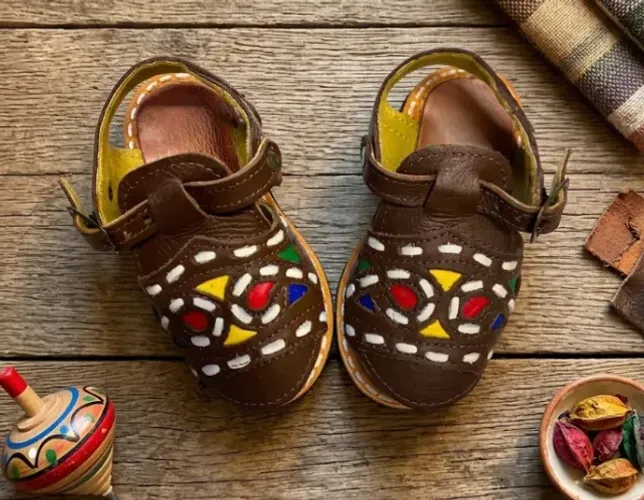 Sandália Infantil para menino Xo Boi em couro legítimo
