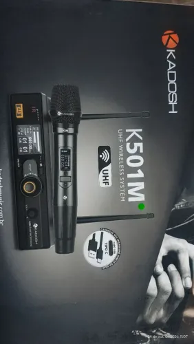 Microfone Kadosh k-501M sem fio profissional UHF , para Shows e palestras e karaokê.