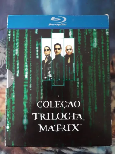 Trilogia Matrix em formato Blu-ray Disc.