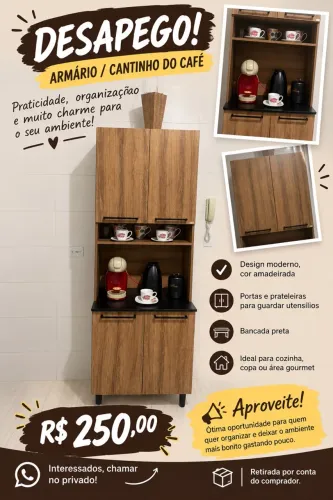 Armário de cozinha compacto