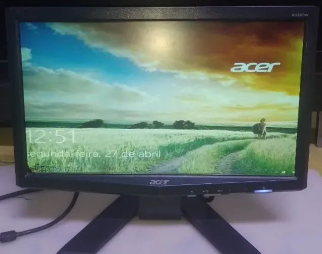 Monitor Acer X163w A, 15,5 Polegadas. (com Detalhes).