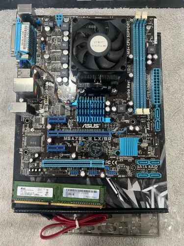 Kit placa mãe M5a78l-m lx/br + 2gb + processador Athlon (tm) II X2 270  