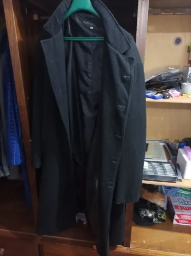Vendo sobretudo masculino longo preto 