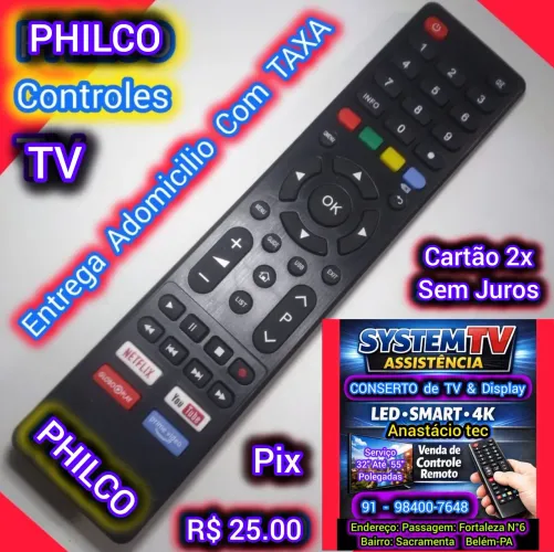 Controle TV PHILCO