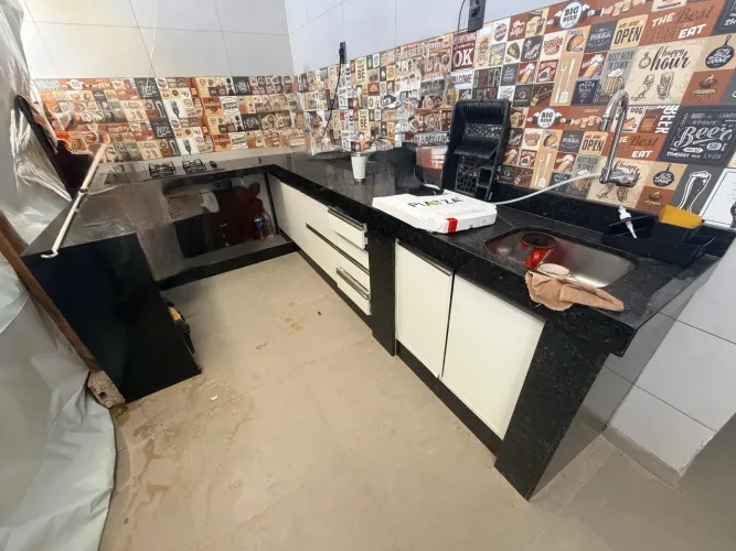 Cozinha americana com pia