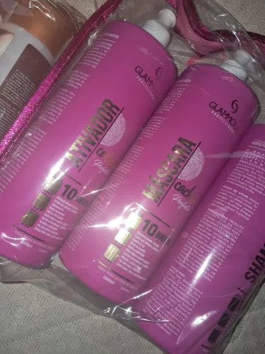 Hidratantes de cabelo 2 kits profissionais um para cabelo cacheado outro praliso