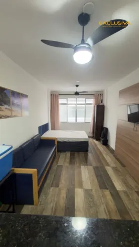 Kitnet com 1 quarto, Aviação, Praia Grande - R$ 235 mil