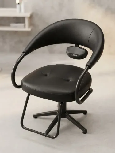 Cadeira Premium Estofada Preta - Elegante, Confortável e Sofisticada