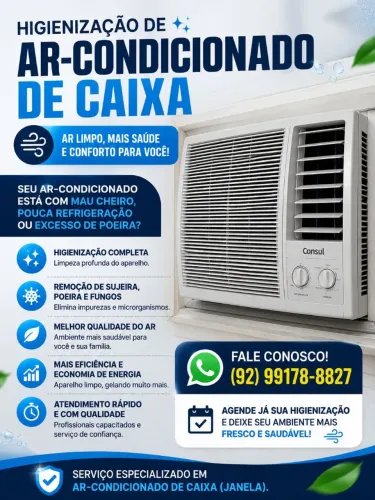 Lavagem de ar-condicionado de janela 