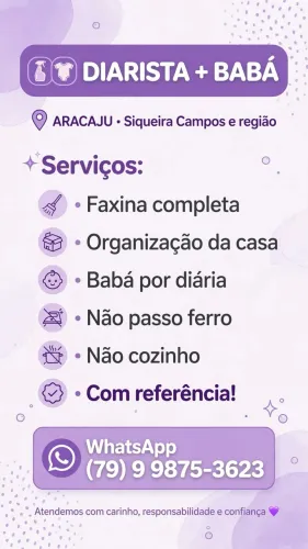 ? Diarista e babá