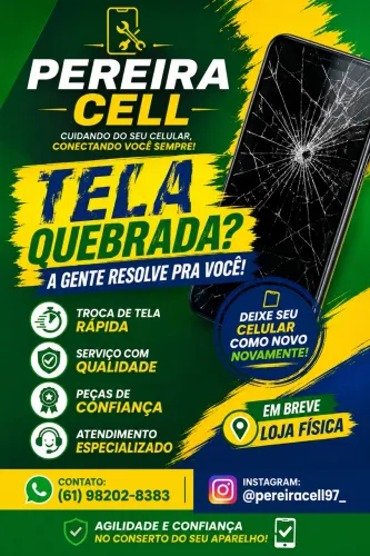 Conserto de tela quebrada celular molhado 