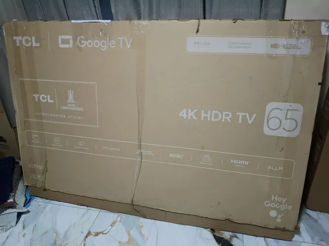 TV TCL 65 POLEGADAS SMART 4K NA CAIXA, ENTREGAMOS NO LOCAL