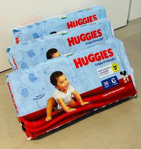 Fralda Huggies Tripla Proteção G 108un.