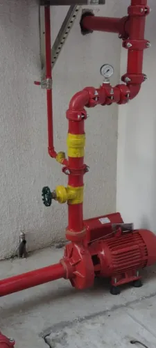 Instalação de hidrante e alarme de incêndio, gás