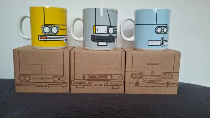 Pratos e canecas VW coleção oficina revisão
