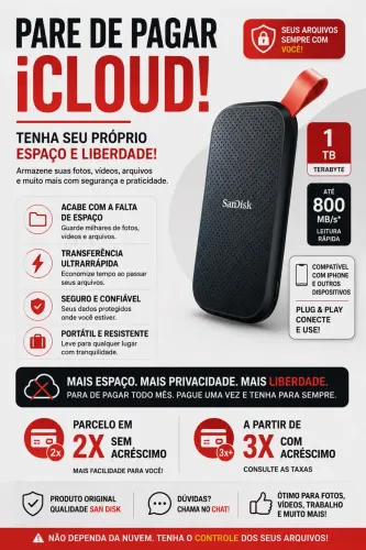 SSD 1TB PORTÁTIL SANDISK