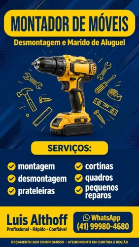 Montagem e desmontagem de móveis e marido de lguel