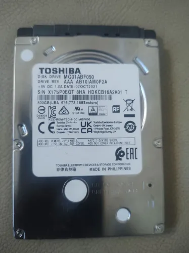 HD de 500GB SLIM pra notebook. SAUDÁVEL 