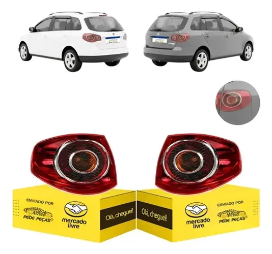 Par Lanterna Canto Vw Spacefox 2006 07 08 09 2010 Ambos Lados