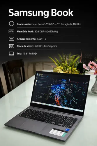 SAMSUNG NOTEBOOK i5 11 GERAÇÃO 1TB 8GB