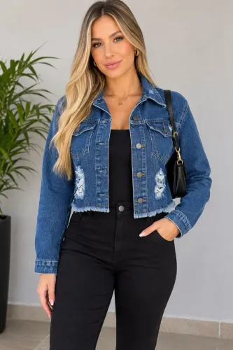 Jaqueta jeans P/ M
