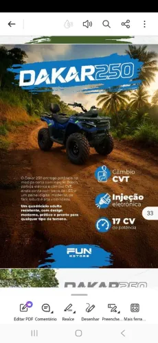 Quadriciclo a gasolina 250 CC COMPLETO 
