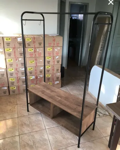 Guarda Roupa Casal Closet Milão Preto/demolição - Artefamol