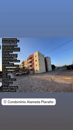 Oportunidade!!! Vendo Apto 02 quartos com 01 suíte no Cond. Alameda Planalto, Mossoró-RN.