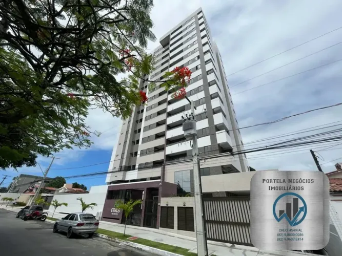 Apto no Barro Duro, 3/4, suíte, varanda gourmet, 2 vagas, 65 m²