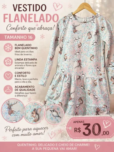 Vestido TAM. 16, novo