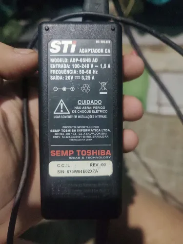 Carregador PARA NOTEBOOK Semp Toshiba STI