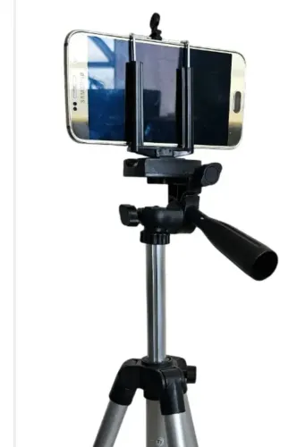 Tripé de Alumínio Novo para Câmera ou Celular - Ajustável