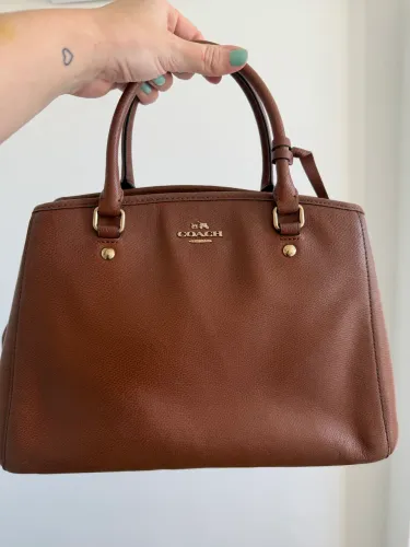 Bolsa coach marrom original 