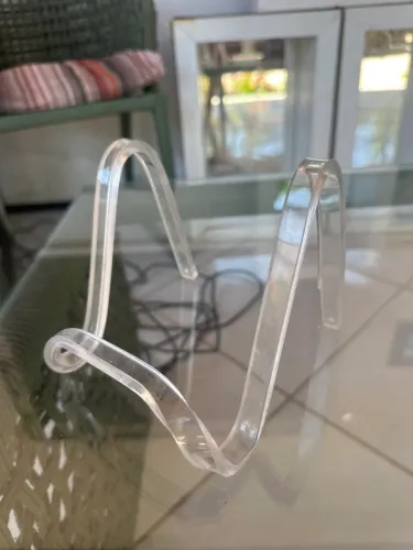 suporte de acrílico transparente