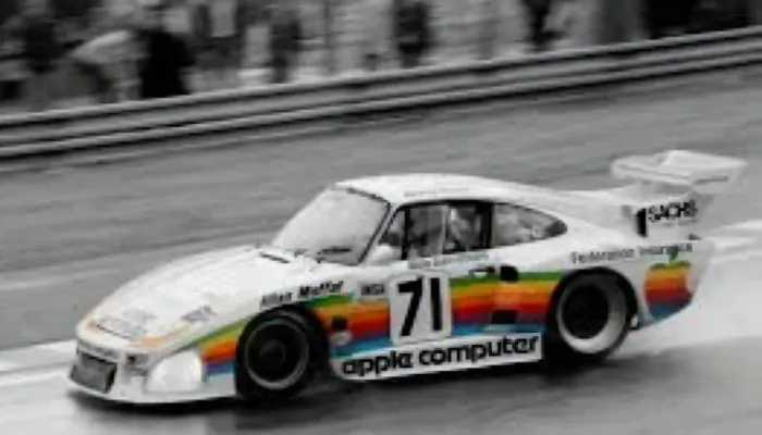 Miniatura 1:18 porsche 935 apple raríssima no brasil nova