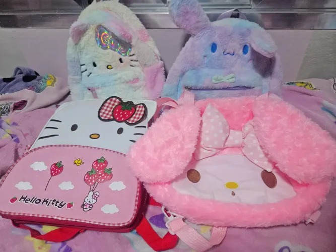 Kit mochilas Sanrio My melody, cinamonroll, hello kitty alternativas